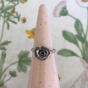 Jewelry - Sterling Silver Rose Flower Ring Jewelry - Sterling Silver Rose Flower Ring